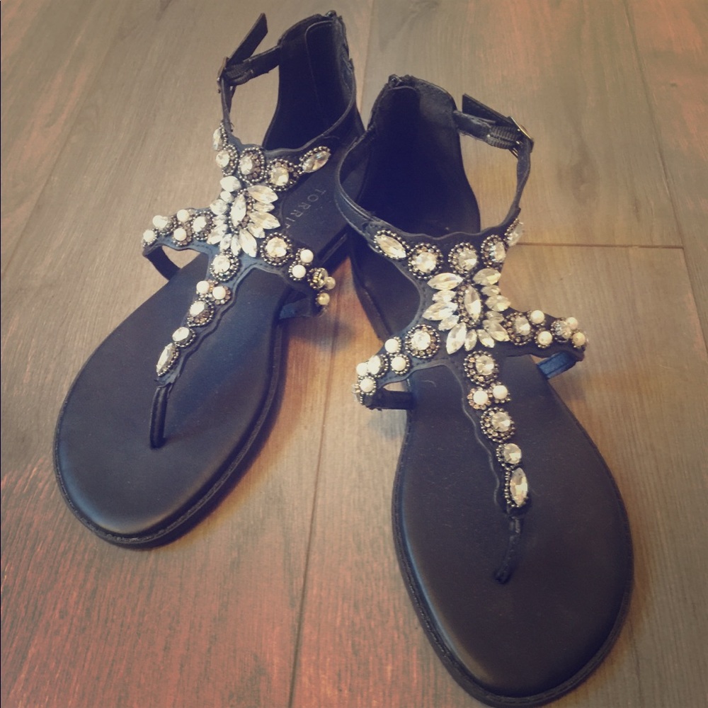 Torrid beaded sandals NWOT 9w